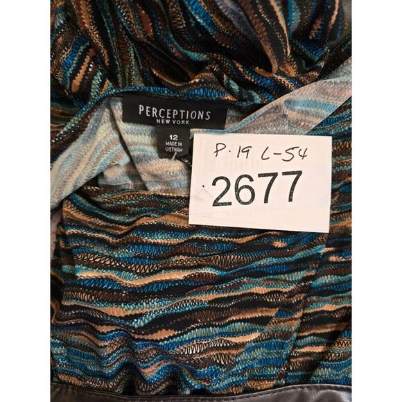 Multicolor Zebra Stripe Belted Dress boho jungle core Academia mob wife western - Picture 6 of 7